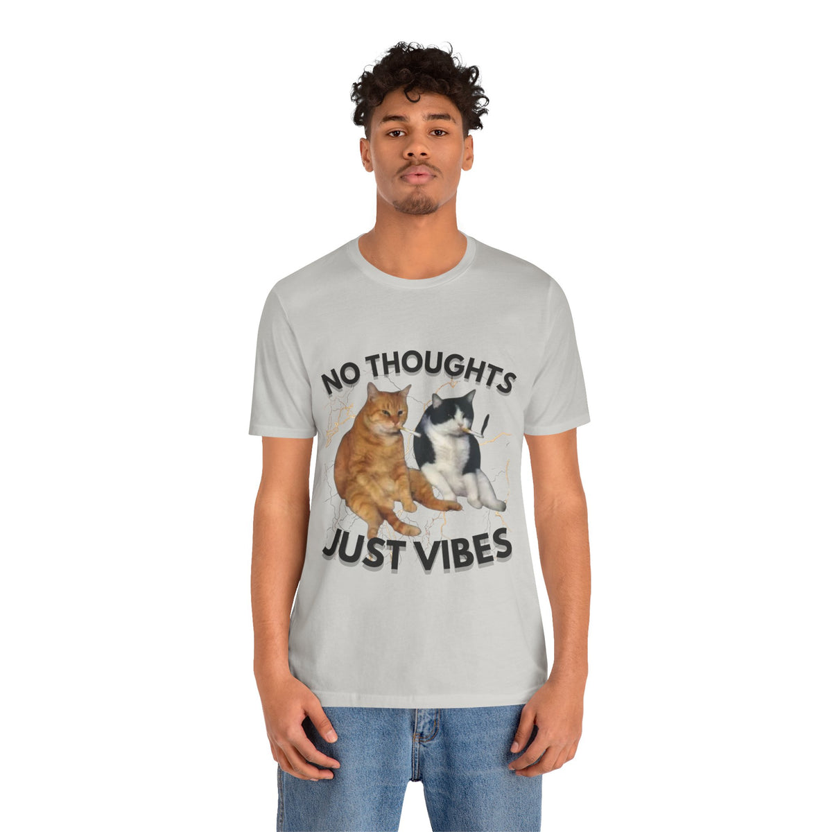 "NO THOUGHTS JUST VIBES" Tee - KittyClo