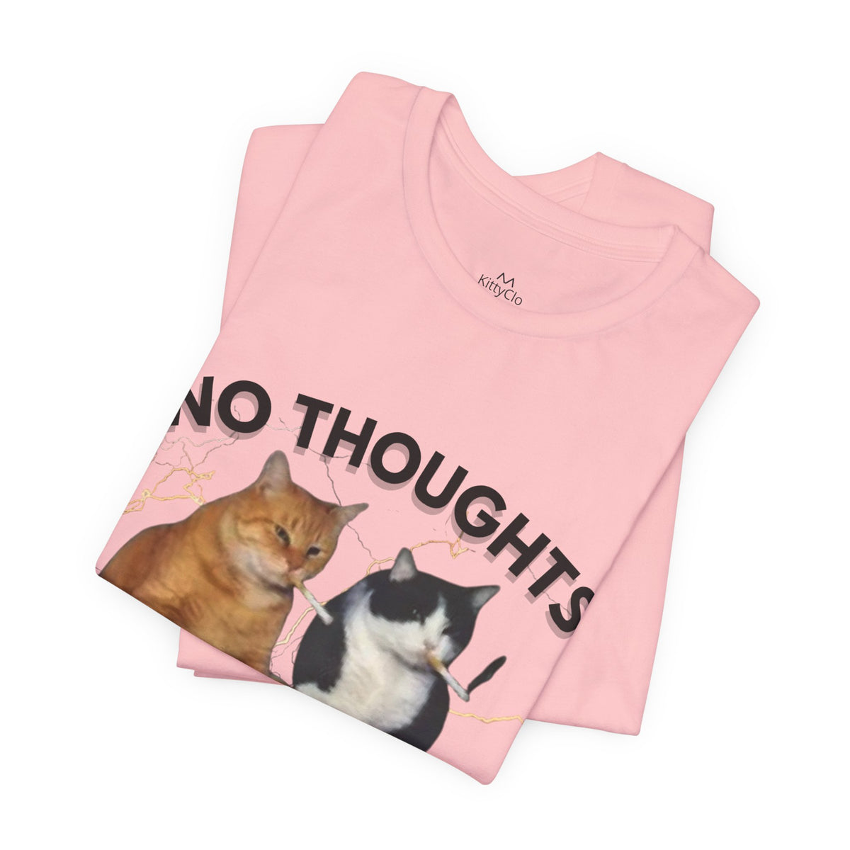 "NO THOUGHTS JUST VIBES" Tee - KittyClo
