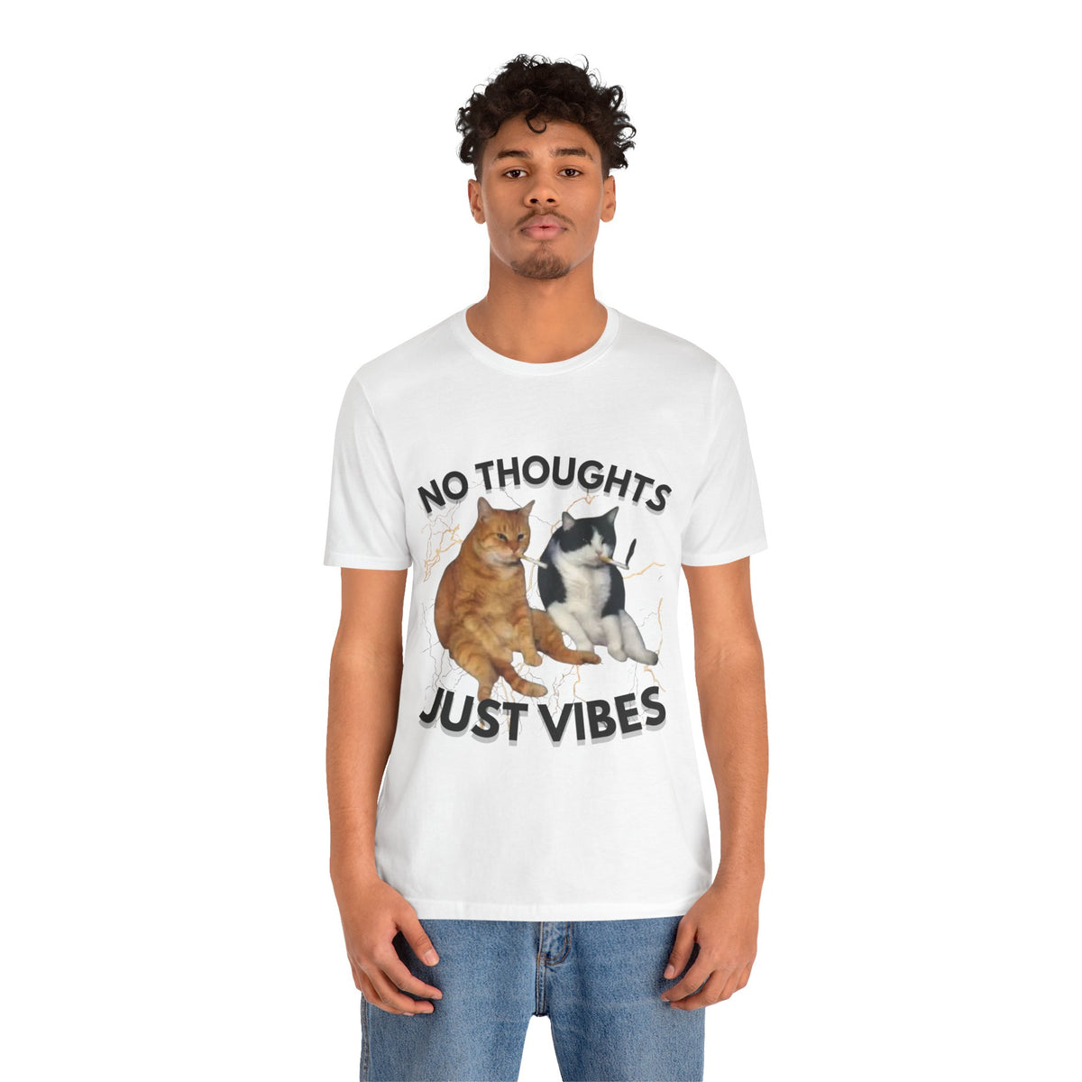 "NO THOUGHTS JUST VIBES" Tee - KittyClo
