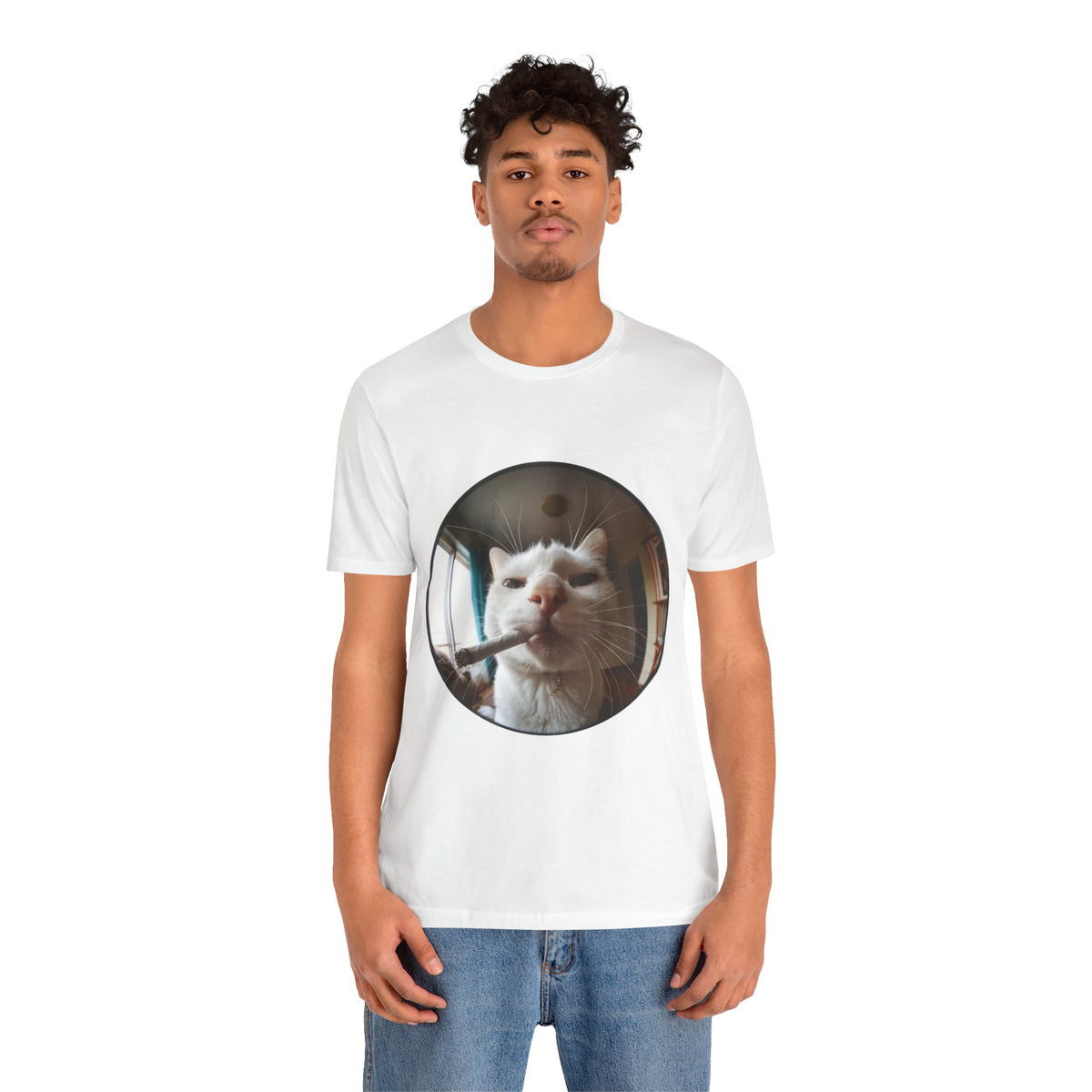 "SMOKING CAT" Tee