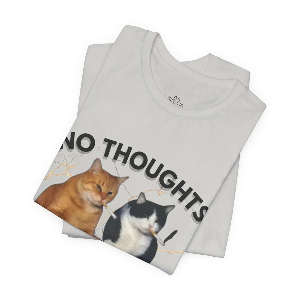 "NO THOUGHTS JUST VIBES" Tee - KittyClo