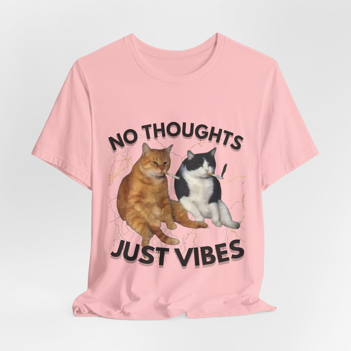 "NO THOUGHTS JUST VIBES" Tee - KittyClo