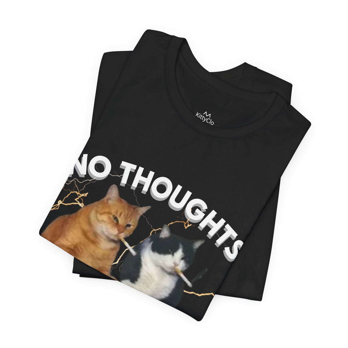"NO THOUGHTS JUST VIBES" Tee - KittyClo