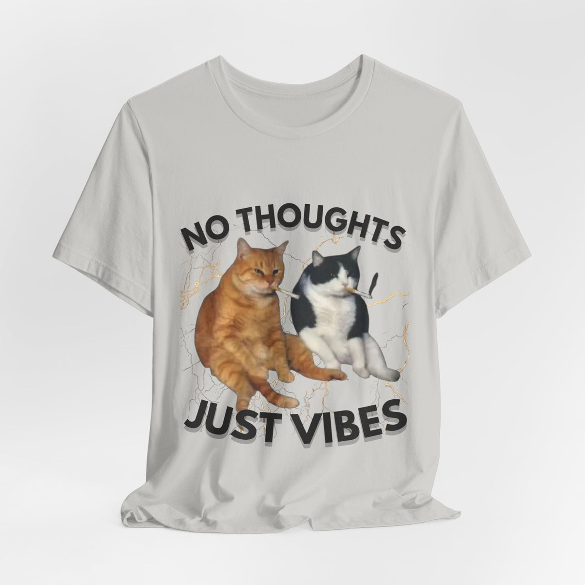 "NO THOUGHTS JUST VIBES" Tee - KittyClo