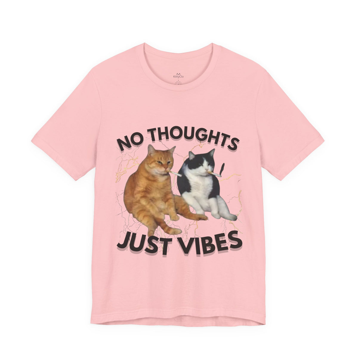 "NO THOUGHTS JUST VIBES" Tee - KittyClo