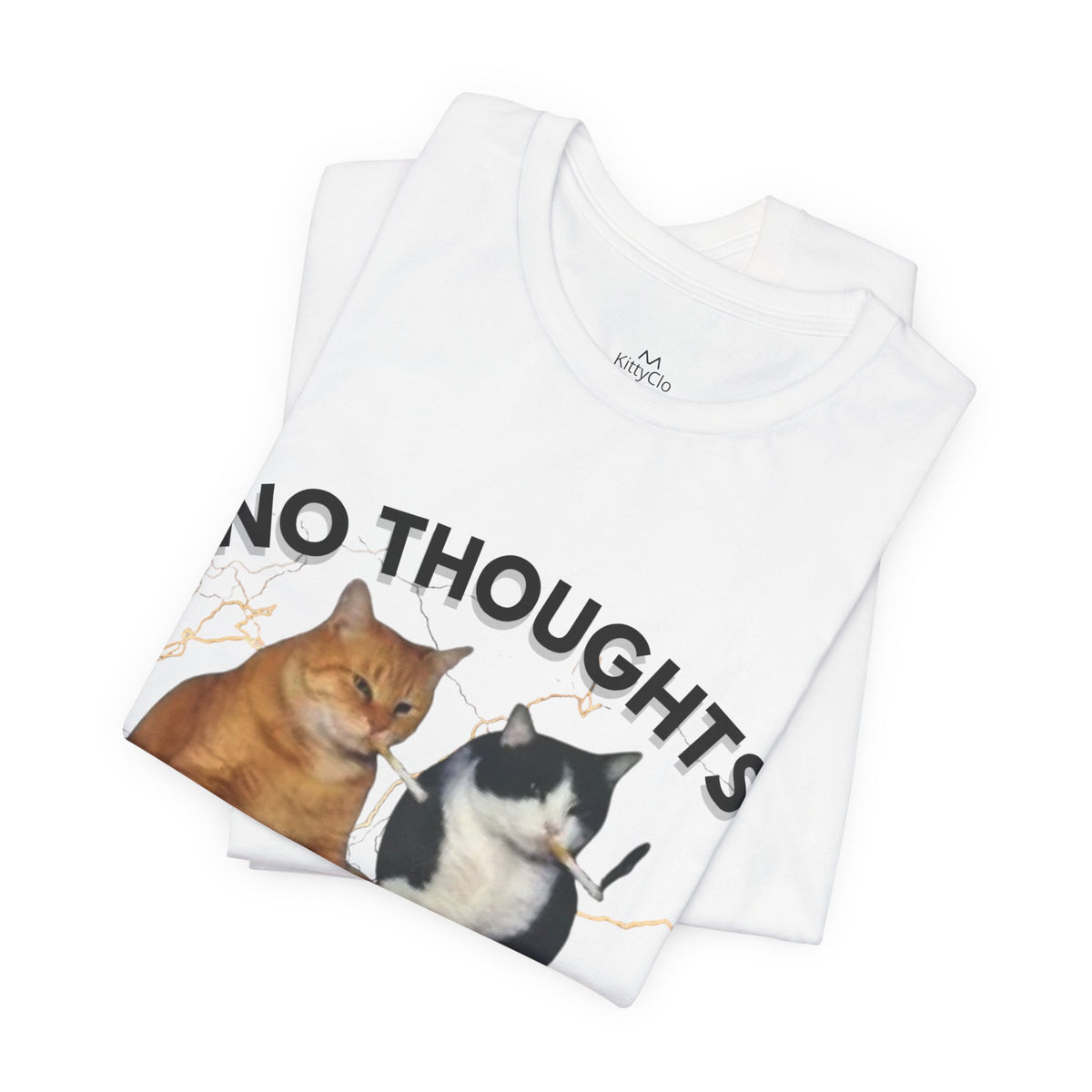 "NO THOUGHTS JUST VIBES" Tee - KittyClo