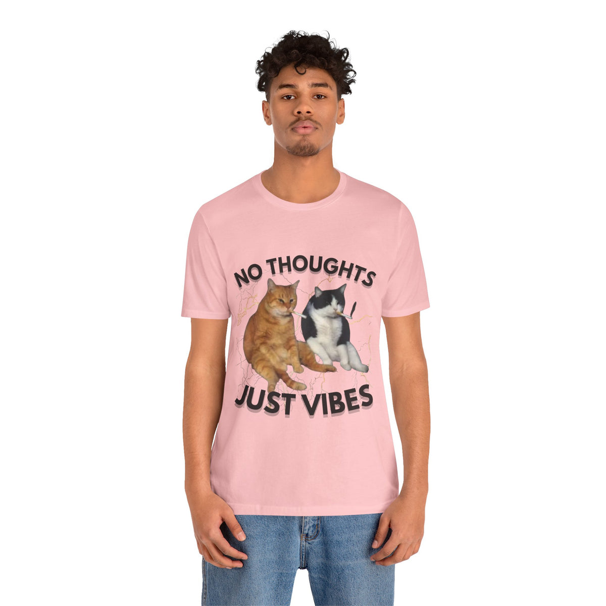 "NO THOUGHTS JUST VIBES" Tee - KittyClo