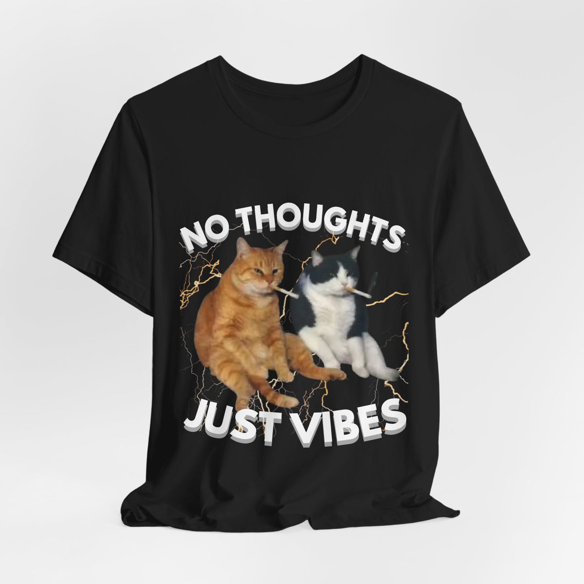 "NO THOUGHTS JUST VIBES" Tee - KittyClo