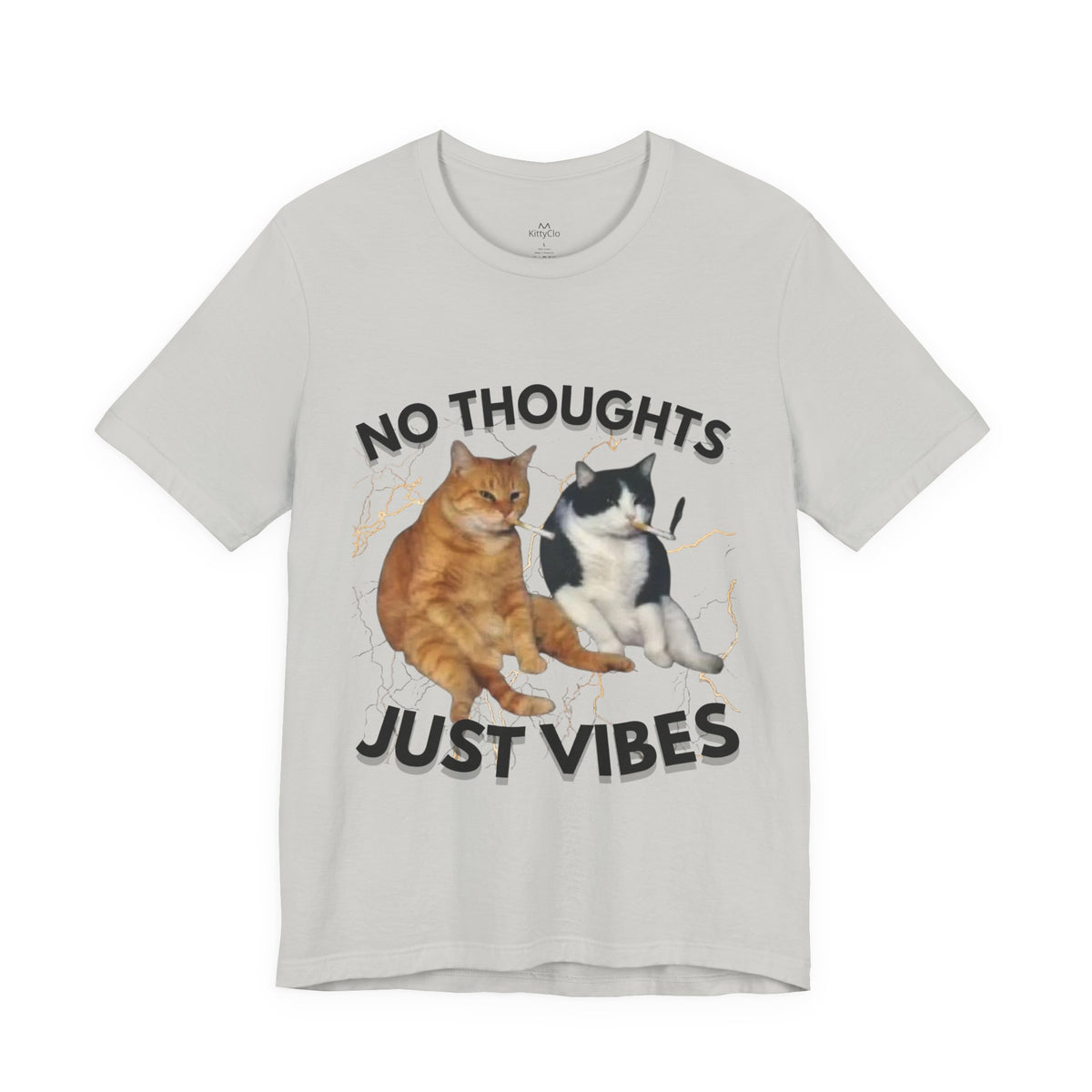 "NO THOUGHTS JUST VIBES" Tee - KittyClo