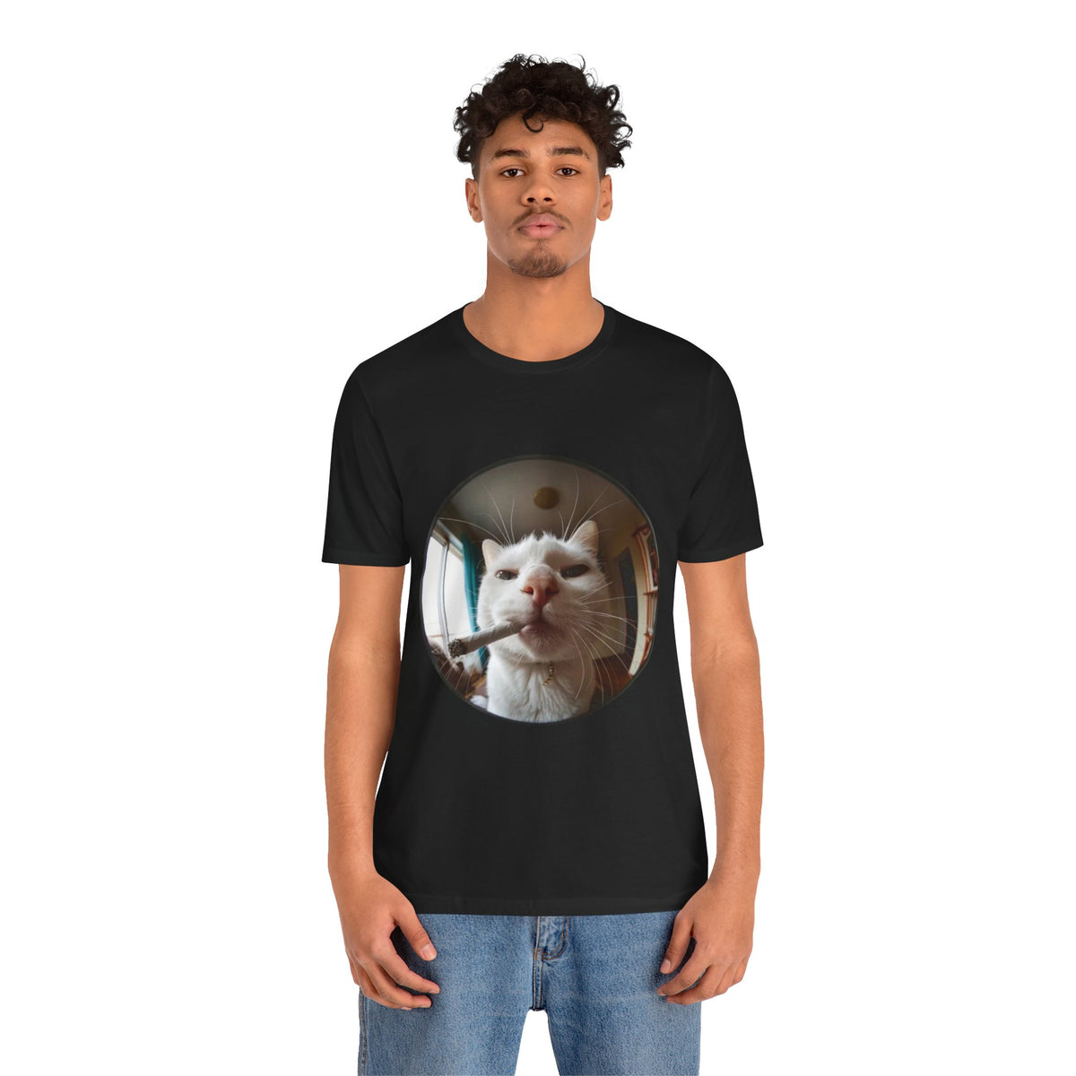 "SMOKING CAT" Tee