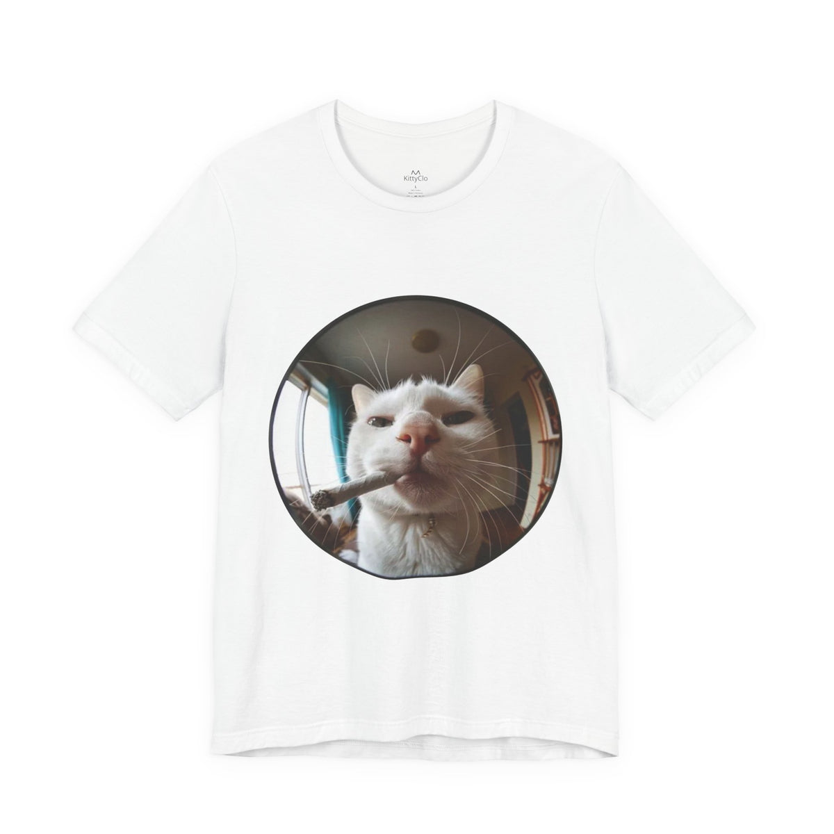 "SMOKING CAT" Tee